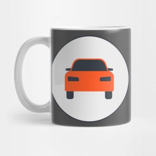 Car icon. Flat design. Mug